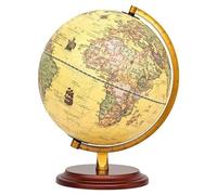 Globo terráqueo, globo geográfico clásico retro de escritorio, base madera tierra giratoria básica, iluminación, for decoración oficina(32cm Light)