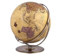 Globo terráqueo, globo geográfico, más nuevo con bola y base de acero inoxidable, mapa educativo grande 42 cm for oficina