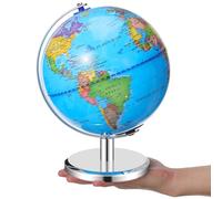 Globo Terráqueo Iluminado con Soporte, Poliestireno y Metal