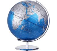 Globo terráqueo Lavable y detallado, Globo terráqueo con Base Antideslizante de Acero Inoxidable, Siete continentes y Cuatro océanos, Nuevo，20cm/8in
