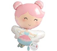 Globo tipo lámina balloa XXL Zauberfee Fairy, globo de helio con diseño de hada, globo de hada para fiesta, cumpleaños infantil, regalo de cumpleaños, decoración de fiesta de hadas para niñas y