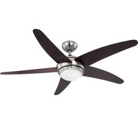 Globo Ventilador de Techo Diseño Fabiola 132CM Con Control Remoto Y Iluminación