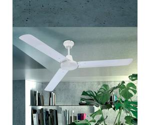 Globo Ventilador de techo Ferro con conmutador, blanco