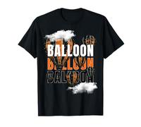 Globo Vintage Cool Hot Air Balloon Nubes Camiseta