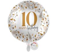 Globo XXL de foil balloa, gran globo de helio para el 10º cumpleaños, regalo para fiesta de cumpleaños infantil, decoración para niños o niñas, globo de foil inflable con helio o aire, fiesta de