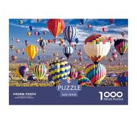 Globos Aerostáticos Campo Abierto Puzzle de 1000 Piezas Puzzle para Toda la Familia Puzzle para Adultos Relajante Regalo 70x50cm/1000pcs