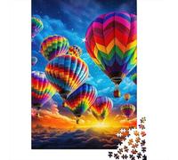 Globos Aerostáticos Coloridos Puzzle de 1000 Piezas Papel para Adultos Cielo Soñado Juego de Puzzle 1000 Piezas Relajación Familia Regalo 52x38cm/1000pcs