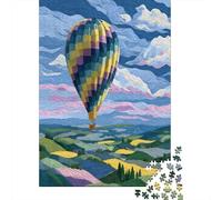 Globos aerostáticos flotan en el Cielo 70x50cm/1000pcs Puzzle Adecuado para Adultos Y Multitud Mayores De 14 Años