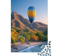 Globos aerostáticos flotan sobre la Playa de Guanacaste, Costa RicaRompecabezas De 1000 Piezas Juegos Educativos De Desafío para Adultos, Decoración del Hogar70x50cm/1000pcs