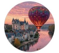 Globos aerostáticos sobre el Valle del Loira Rompecabezas para Adultos 1000pcs (67.5x67.5cm),Juegos De Desafío De