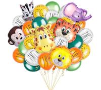 Globos Animales 30 Piezas Selva Bombona Helio Globos Infantil Cumpleaños Fiesta Aniversário Decoracion Niño Globos