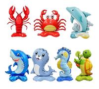 Globos Animales Marinos, 7 Piezas Globos de Animales Marinos, XXL Globos de del Océano, para Fiestas de Cumpleaños Infantiles, Decoraciones de Fiesta bajo el mar