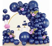Globos Azul Marino, 120 piezas Guirnalda Globos Cumpleaños Azul Oscuro, 18 12 10 5 Pulgadas Kit Arco de Globos para Cumpleaños Fiesta Baby Shower Bodas Bautizo Decoración