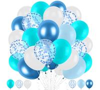 Globos Azul Pastel, 50pcs Globos Azules, Globo de Láte Azul Claro, Kit de Arco Azules Pastel, Kit de Arco Azuls Pastels, Globo Pastels, Globoes Fiesta Azuls