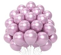 Globos Color Rosa Metálico, 50 Globos Rosas 12 Pulgadas, Globos Látex Brillante, Globo Metálico Cromado Grueso Para Globos Fiesta Cumpleaños Rosa, Compromisos Boda, Decoración Fiesta Baby Shower