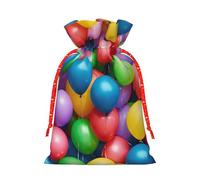 Globos coloridos con estampado de cielo azul, bolsa de regalo respetuosa con el medio ambiente, bolsas de regalo de vacaciones, bolsas de regalo para fiestas