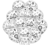 Globos conmemorativos blancos para conmemorar el recuerdo de la celebración funeraria de la vida, globos conmemorativos para liberar en el cielo, te extraño para siempre en la memoria amorosa para descansar en la paz, globos para condolencia