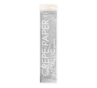 Globos Crepe paper metallic 150 x 50 cm silver (Importación USA)