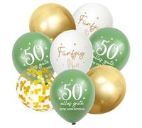 Globos de 50 años de cumpleaños, 30 unidades, decoración para 50 cumpleaños, para hombre y mujer, 50 cumpleaños, decoración de 50 cumpleaños, decoración de 50 cumpleaños