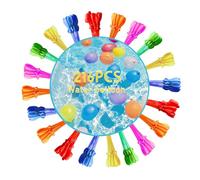 Globos de Agua Autosellantes,216Pcs Globos de Agua llenado Rapido 60 Segundos,Waterpolo de Colores,Water Balloons Reutilizables para Juegos de Agua Niños Adultos Exterior Fiesta,Jardin Playa,Piscina