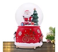 Globos De Agua Navideños - Globo De Nieve Musical LED Que Cambia De Color | Decoración De Papá Noel | Decoración Navideña para Niños, Niñas, Niños, para Mesa, Repisa, Estantería, Escri