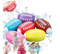 Globos de agua reutilizables, 6 bolas de agua rellenables, juguetes para niños, juegos de equipo, bolas de esponja absorbentes, diversión de verano para niños, adolescentes, adultos