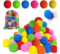 Globos de agua reutilizables para piscina de niños, paquete de 60 bolas de esponja de absorción rápida, juguetes de salpicaduras sin látex para playa, juegos de patio trasero y actividades de verano