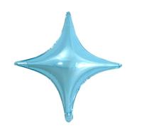 Globos de aluminio, 50 globos de estrella de 25.4 cm, cuatro ángulos, globos de papel de aluminio cuadrangulares dorados para helio, cumpleaños, graduación, Año Nuevo