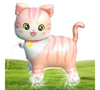 Globos de aluminio de animales caminantes, globos de aluminio 4D portátiles autónomos con forma de animal, accesorios de para celebraciones de cumpleaños, fotografía, aula, parque, al aire