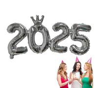 Globos de aluminio para fiestas 2025,2025 - Decoraciones de globos de decoración de Año Nuevo | Números de globos de aluminio 2025 para bodas, fiestas de vacaciones, reuniones de amigos, celebración