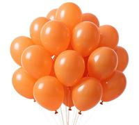 Globos de color naranja, 50 unidades, globos de látex naranja de 30,5 cm, globos de cumpleaños, globos naranjas, globos para decoración de fiestas, cumpleaños, bodas, baby showers, festivales