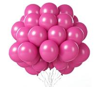 Globos de color rosa caliente, 100 globos de color rosa caliente, globos de látex de 10 pulgadas, globos de cumpleaños, globos de color rosa caliente, decoración para fiestas, cumpleaños, bodas, baby
