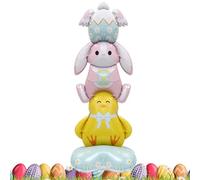 Globos de conejo de Pascua - Decoraciones primaverales de aluminio | Decoraciones para Pascua con globos en forma de conejo - para casa, granja, interiores, exteriores, jardín, ,