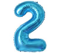 Globos de Cumpleãnos 2,101 CM Blu Globo Numeros Gigantes Grandes Decoracion,Globo Numero 2,Globos Niño Niña Adultos,Vuelan con Helio