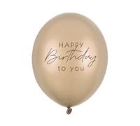 Globos de cumpleaños dorados metálicos, elegante decoración de fiesta para niños, adultos, cumpleaños y celebraciones, paquete de 6