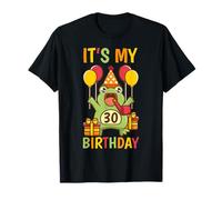 Globos de fiesta de cumpleaños número 30 de rana, celebración de amantes de la naturaleza Camiseta
