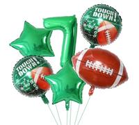 Globos de fútbol con tema jugador Rugby, decoraciones for fiestas temáticas deportivas, globos feliz cumpleaños, 6 uds para Fiestas(Color 7)