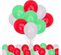 Globos de látex de fiesta de 10 pulgadas para Navidad, Año Nuevo, boda, cumpleaños, aniversario, rellenables con helio y aire, decoraciones festivas y suministros de fiesta (15, vamos Inglaterra)