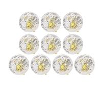 Globos de Látex Transparentes con Palabras Birthday, 12 Pulgadas, 10 Unidades - Decoración para Fiestas, Bodas y Aniversarios, Confeti en Colores Rose Gold, Plata y Dorado (bolas de confeti dorado)