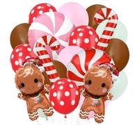 Globos de Navidad, Bastones de Caramelos Globos, Globo de Navidad Decoración, Globo Foil de Navidads, Globoes de Caramelo de Foil, Globoes para Fiesta Navidads, Navidades Globoss Hélio