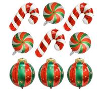 Globos de Navidad, Bastones de Caramelos Globos, Globo de Navidad Decoración, Globo Foil de Navidads, Globoes de Caramelo de Foil, Globoes para Fiesta Navidads, Navidades Globoss Hélio