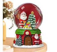 Globos de nieve de Navidad con música, elegante globo de agua, bola de música de dibujos animados, bolas de alimentadas por pilas para estantes, mesas, salas de estar, dormitorios