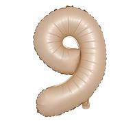 Globos de números de 32 pulgadas, bola de dígitos de color caramelo, bola colorida de boda, decoración de fiesta de cumpleaños, suministros de baby shower (32 pulgadas, caramelo 9)