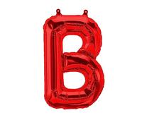 Globos de papel de aluminio con letras rojas - 40/80/100 cm para la decoración de la fiesta de cumpleaños Feliz Cumpleaños JGA Globo de Regalo Graduación Globo Gigante ABI Grande Niños (80 cm - B)