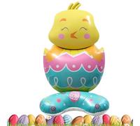 Globos de Pascua - Papel de aluminio decoración primaveral - Huevo de pollito globos para de Pascua | para interior, exterior, jardín, patio, césped, escuela, granja, vacaciones, cumpleaños