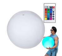 Globos de playa con LED - Globo inflable con mando a distancia | Bolas inflables de color cambiante | Bola de luz flotante de control remoto, accesorio de decoración para juegos de playa,