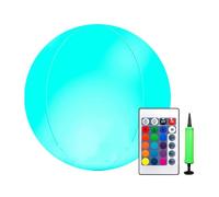 Globos de playa luminosos - inflables de luz de color ajustable, juegos de playa para exteriores, para niños, jardín, patio, , cumpleaños, vacaciones, camping, carnaval