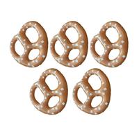 Globos de pretzel - 5 piezas inflables de decoración de cerveza, flotantes inflables de PVC de 15 pulgadas para Oktoberfest, Navidad, de vacaciones y suministros de temática de