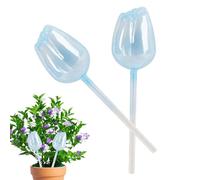 Globos de riego de plantas - Cristal de riego, 2 picos automáticos decorativos, postes decorativos para el coche, postes de inserción de maceteros automáticos, dispositivo de infrarrojos