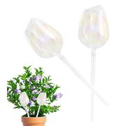 Globos de riego de plantas - Cristal de riego, 2 picos automáticos decorativos, postes decorativos para el coche, postes de inserción de maceteros automáticos, dispositivo de infrarrojos